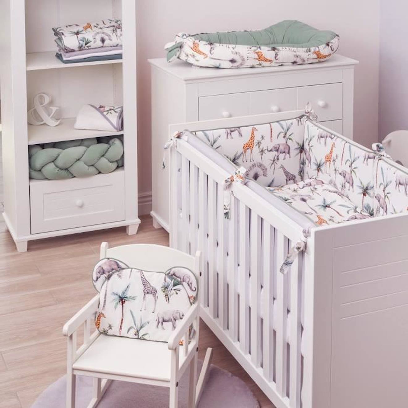 Couverture bébé réversible SAFARI 75x100 cm beige