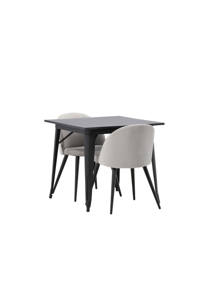 ebuy24 Essgruppe Tempe 15 ( 3-teilig) Schwarz 80 x 80 cm günstig kaufen onesize