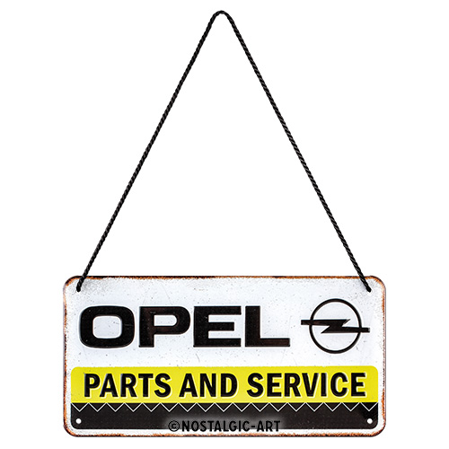 Nostalgic Art Hängeschild, Motiv "Opel - Parts & Service", 1 Stück - ATU