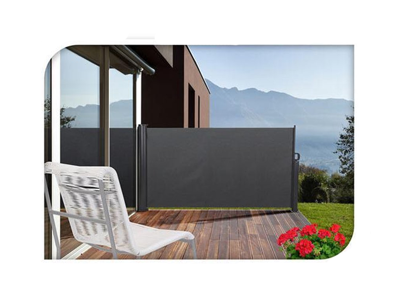Pro Garden Graues aufrollbares Windschutz
