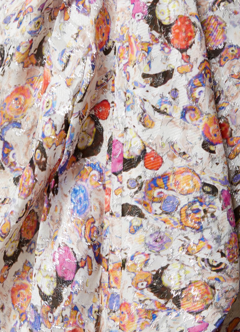 Isabel Marant  Rosalia midi rok met asymmetrische zoom en print