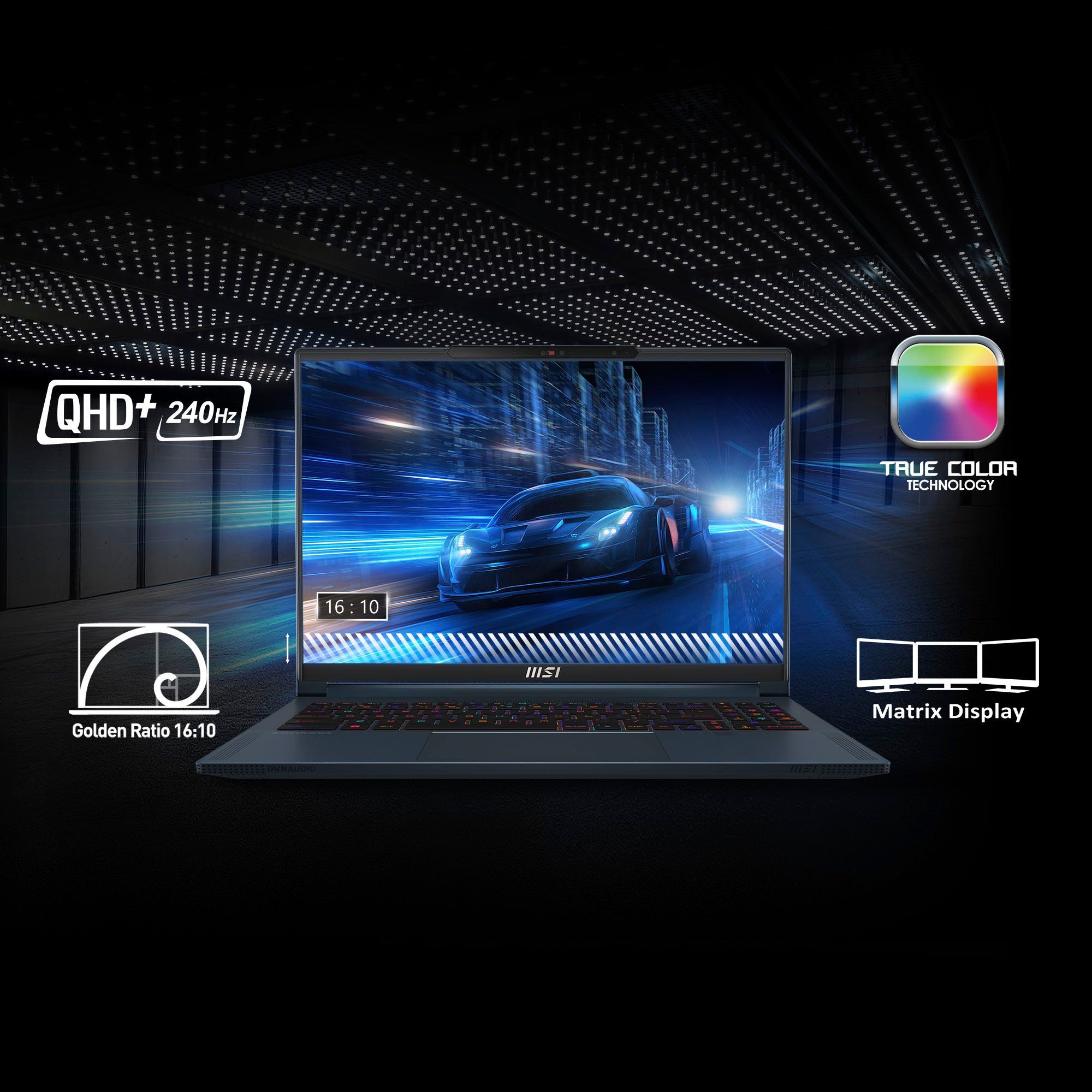 MSI Stealth 16 Studio A13VF-075 Gaming-Notebook (40,7 cm/16 Zoll, Intel Core i7 13700H, GeForce RTX 4060, 2000 GB SSD)