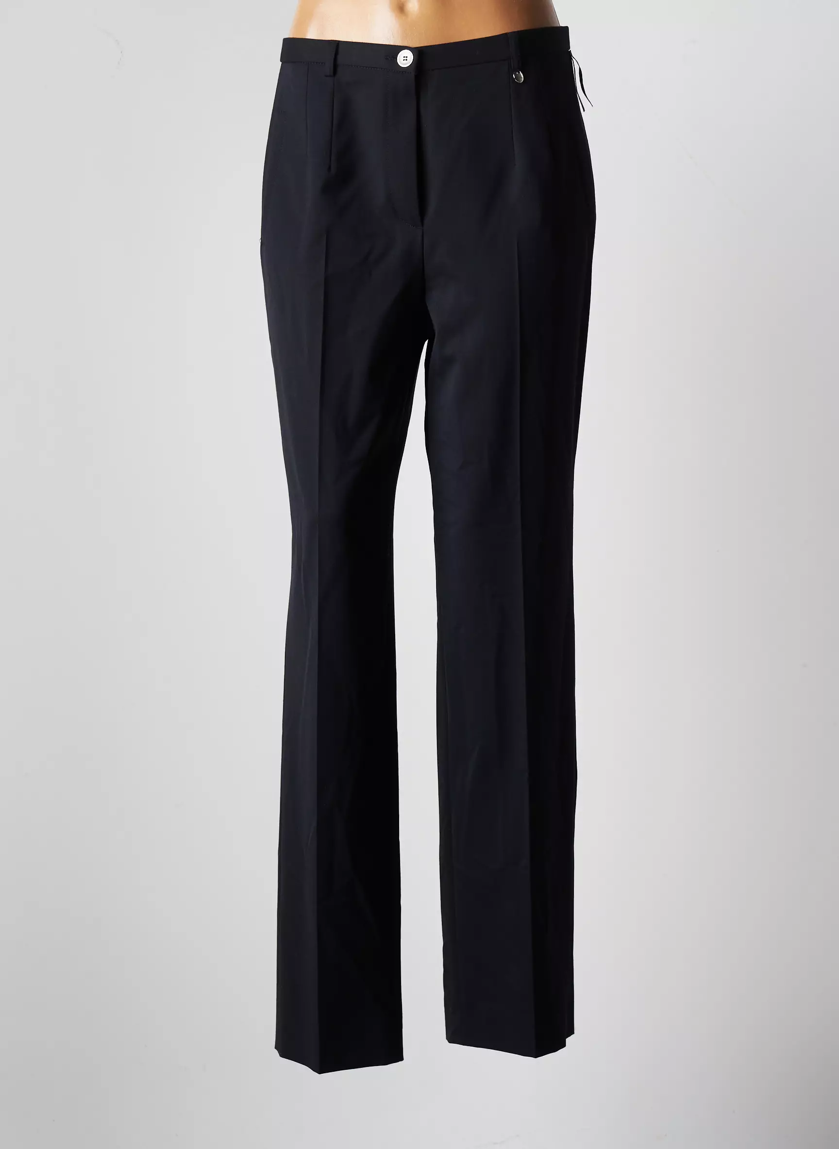 Bruno Saint Hilaire Pantalons Droits Femme couleur bleu