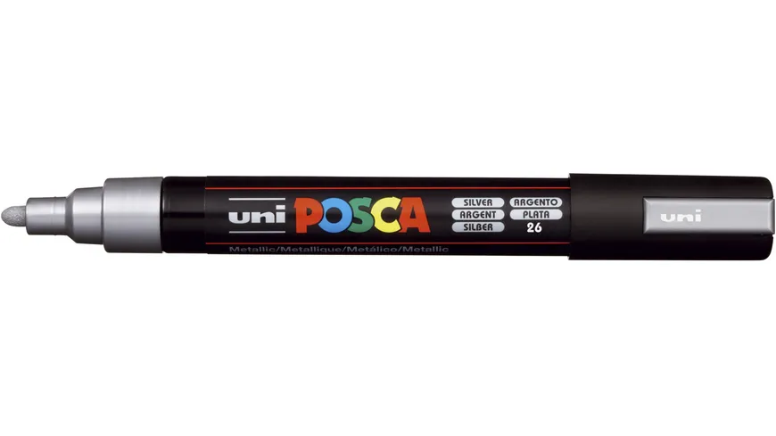 FABER-CASTELL  Marker UNI POSCA PC-5M silber silber