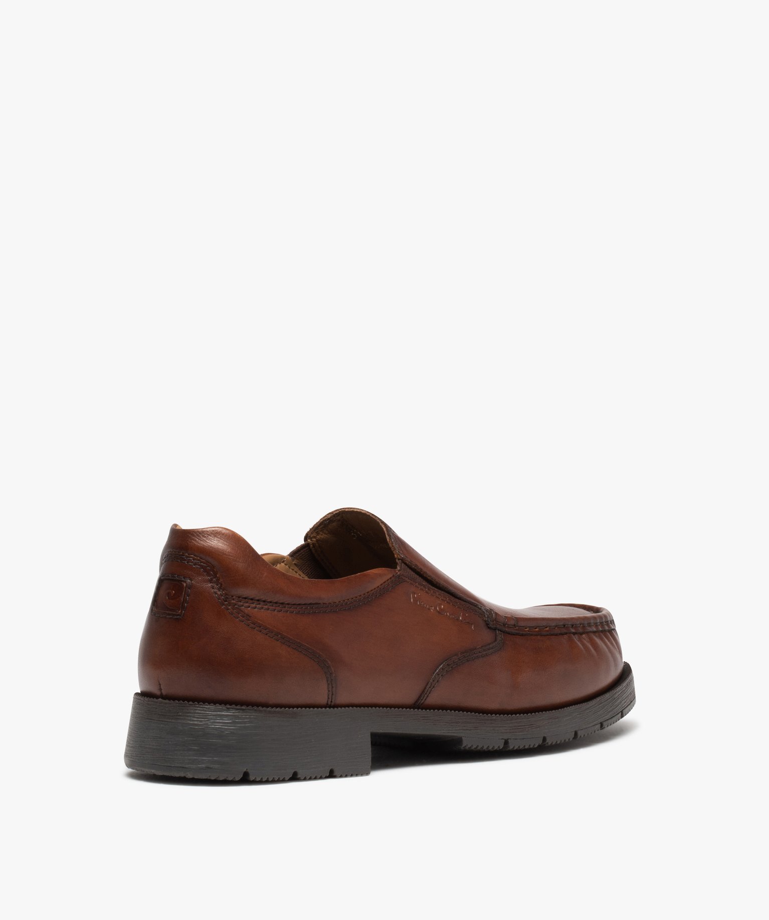 Mocassins homme unis à talon plat - Pierre Cardin marron | GEMO