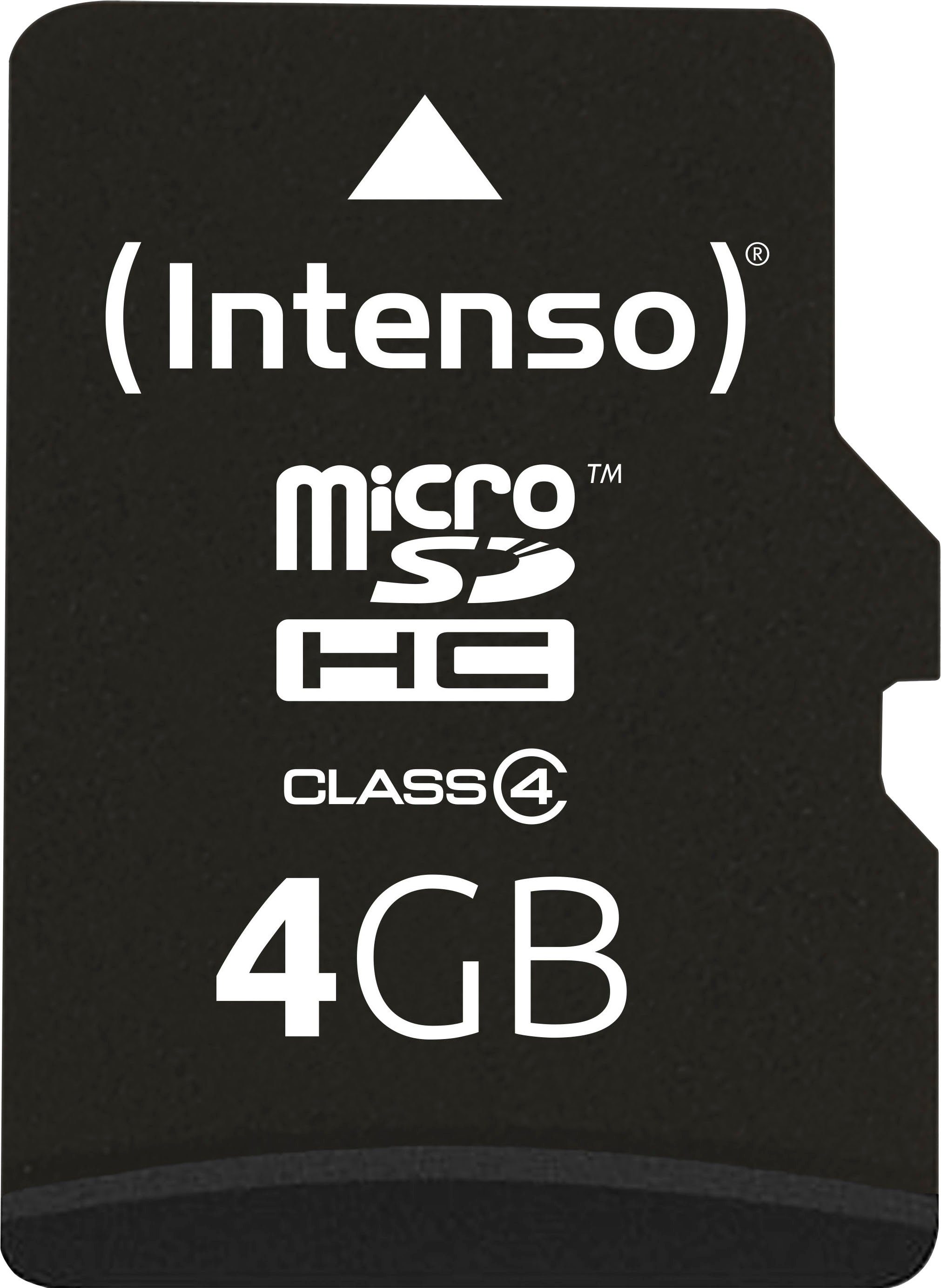 Intenso microSDHC Class 4 + SD-Adapter Speicherkarte (4 GB, Class 4)
