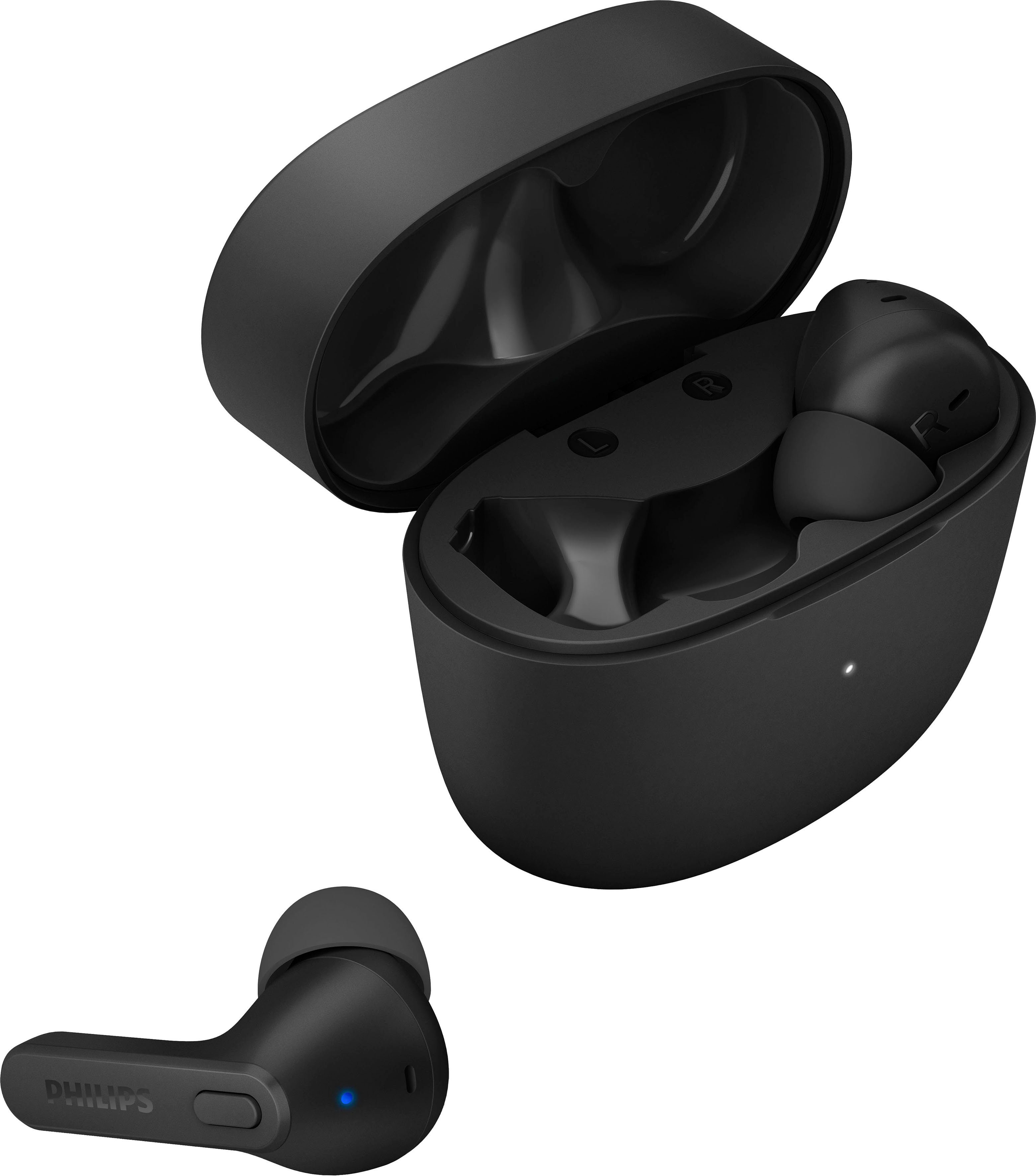 Philips TAT2206 wireless In-Ear-Kopfhörer (Multi-Point-Verbindung, Rauschunterdrückung, True Wireless, integrierte Steuerung für Anrufe und Musik, A2DP Bluetooth, AVRCP Bluetooth, Bluetooth, HSP)