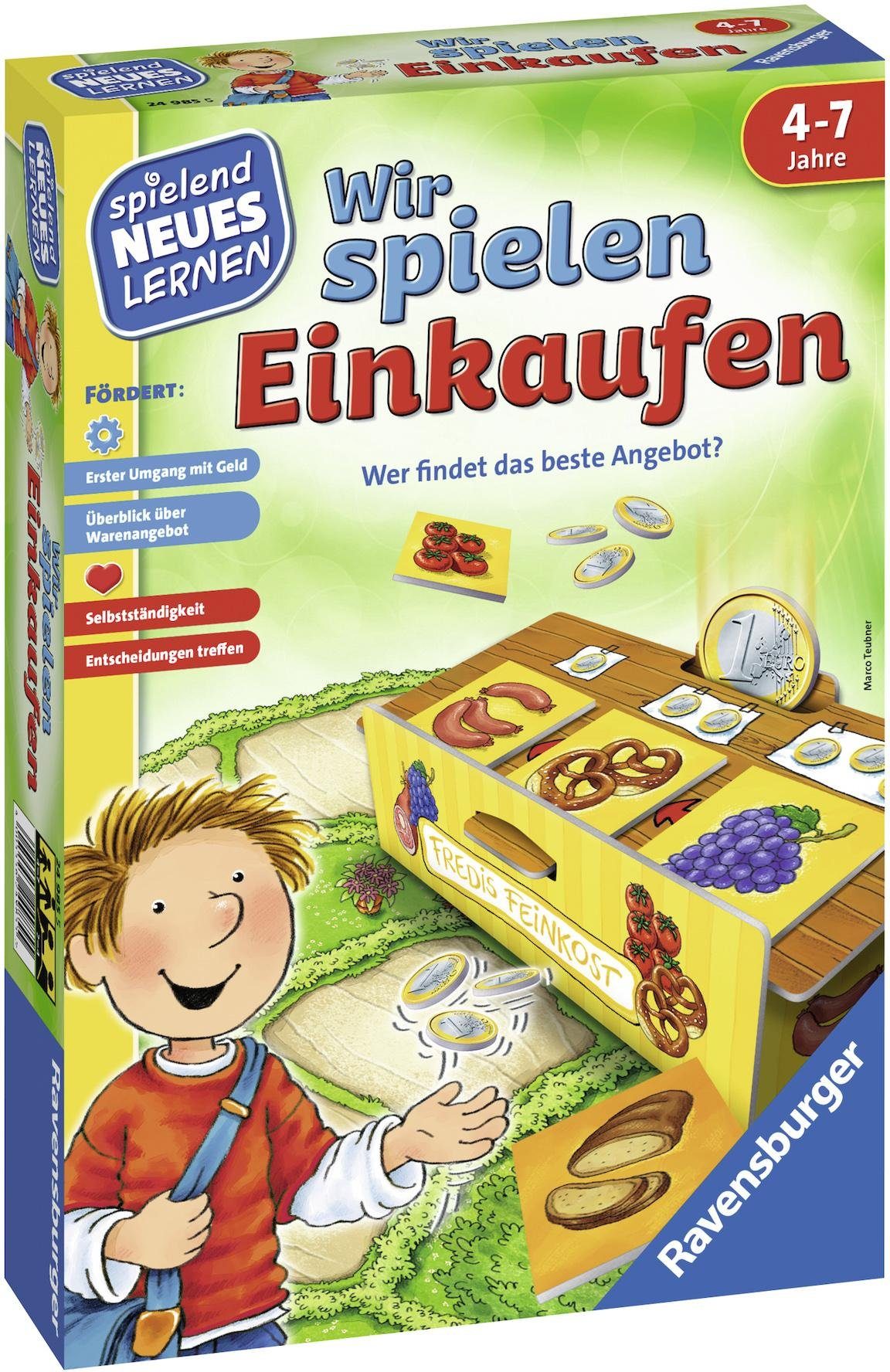 Ravensburger Spiel, Wir spielen Einkaufen, Made in Europe, FSC® - schützt Wald - weltweit