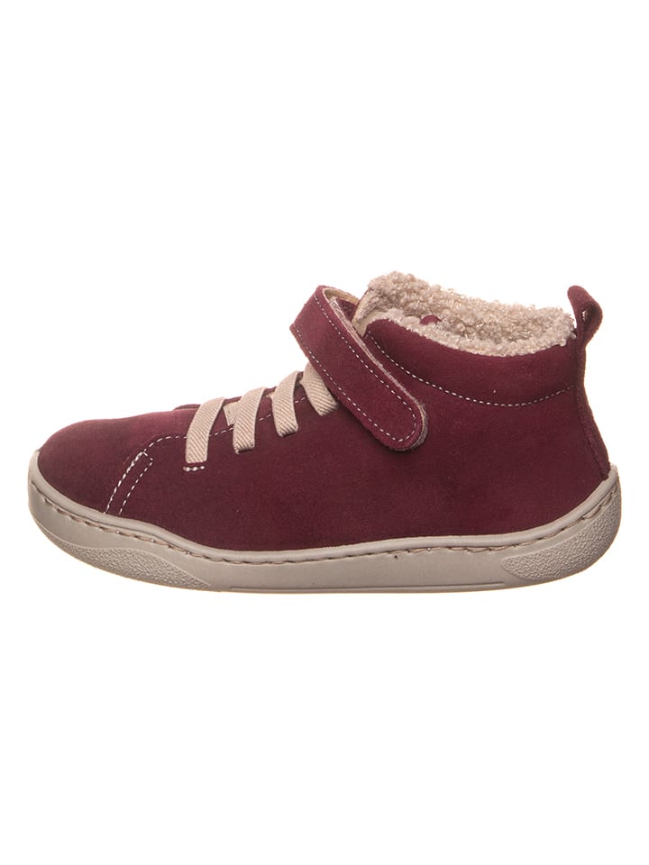 kmins Leder-Barfuß-Schnürschuh in Rot günstig kaufen