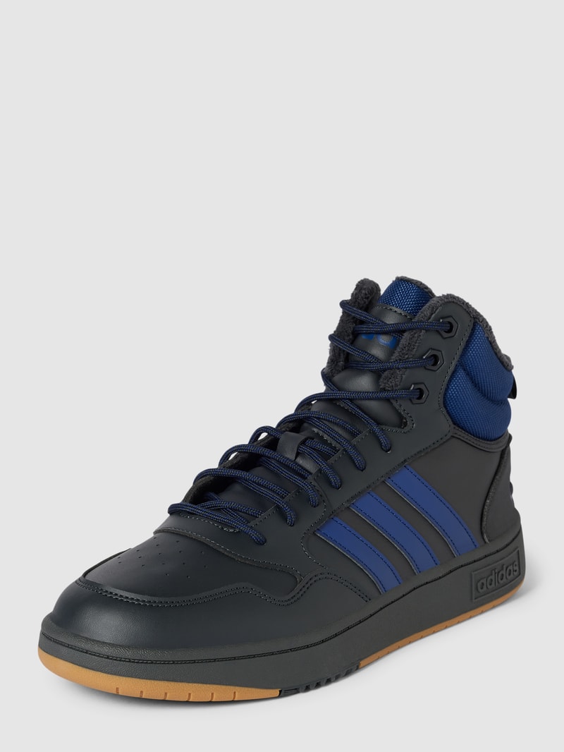 High Top Sneaker mit Label-Details Modell 'HOOPS 3.0 MID' in schwarz