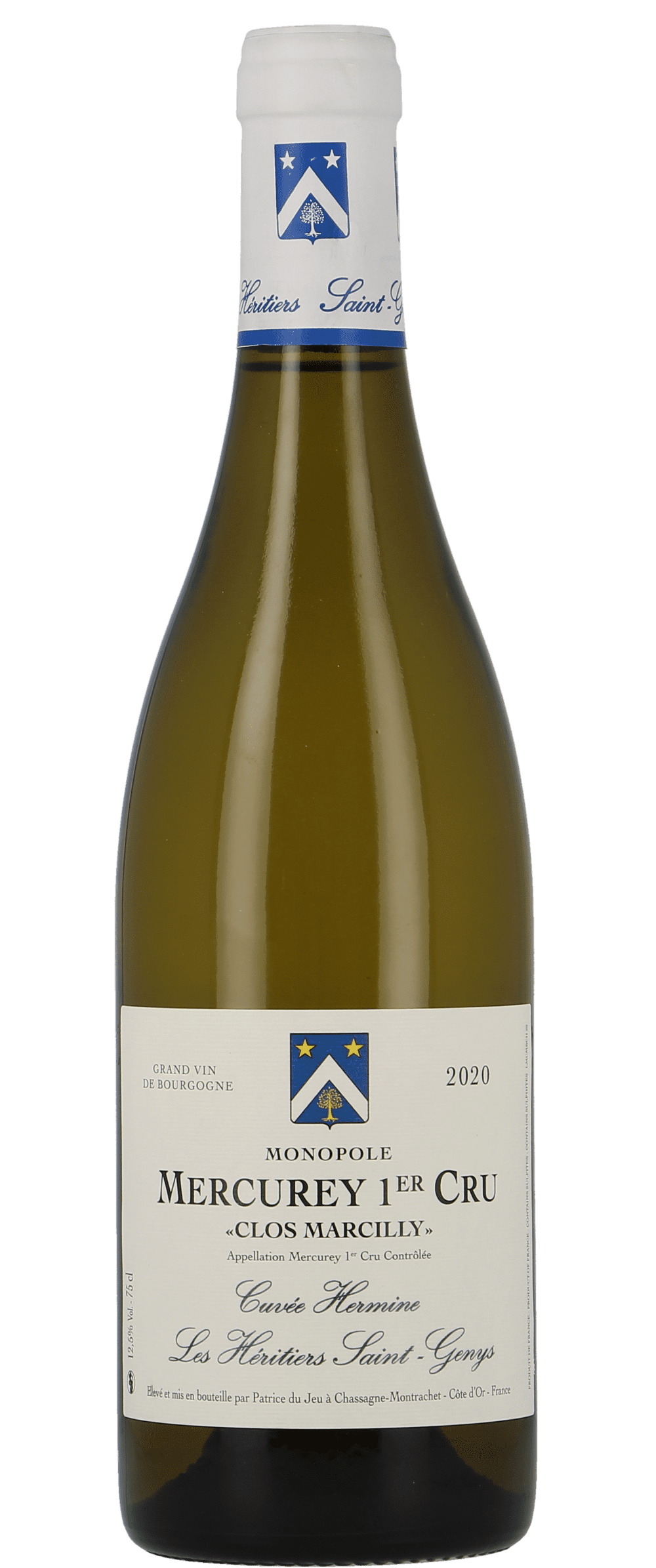 Les Héritiers Saint-Genys: Mercurey Premier Cru Clos Marcilly Cuvée Hermine 2020