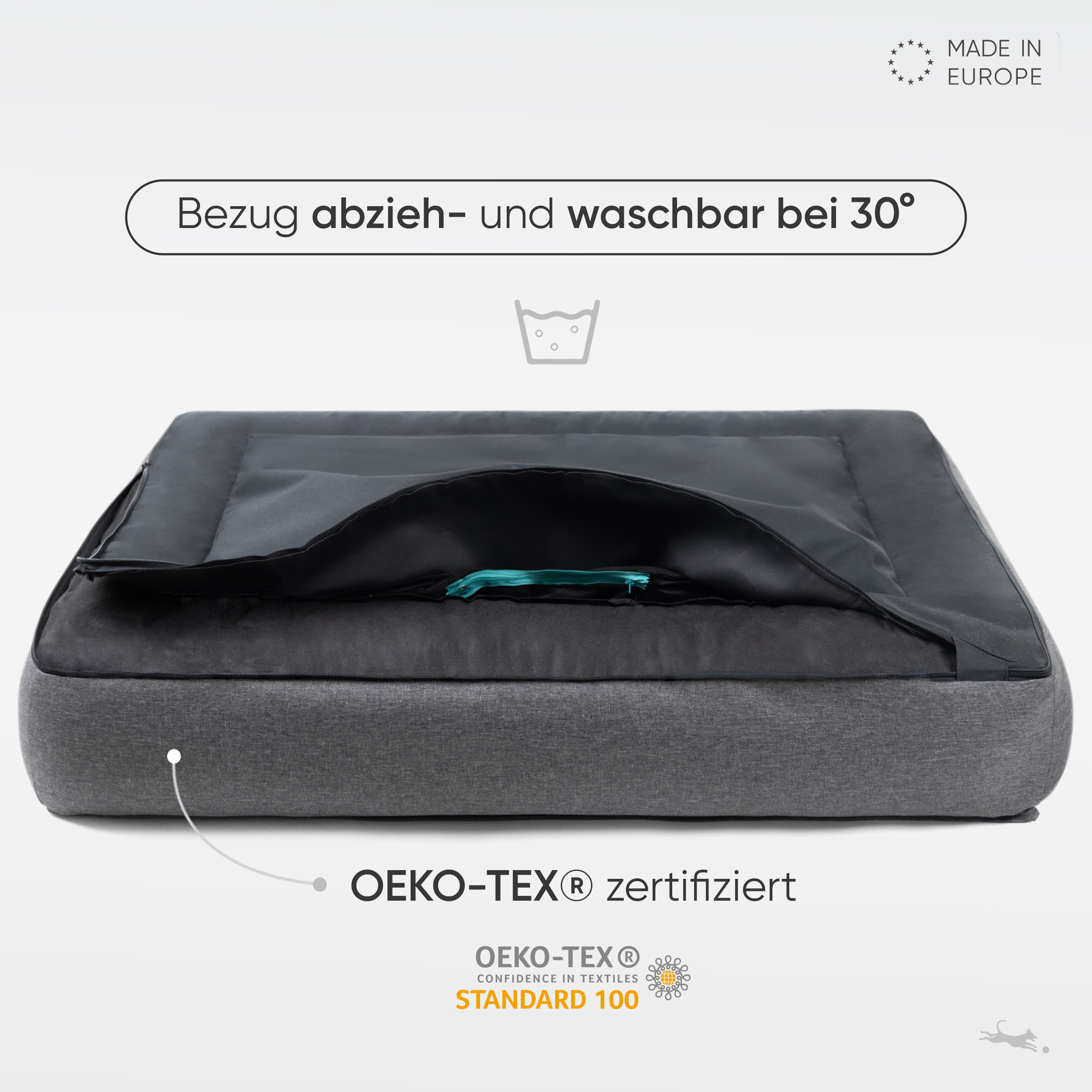 Freudentier Hundebetten Freudentier orthopädisches Box Hundebett Siebenschläfer M