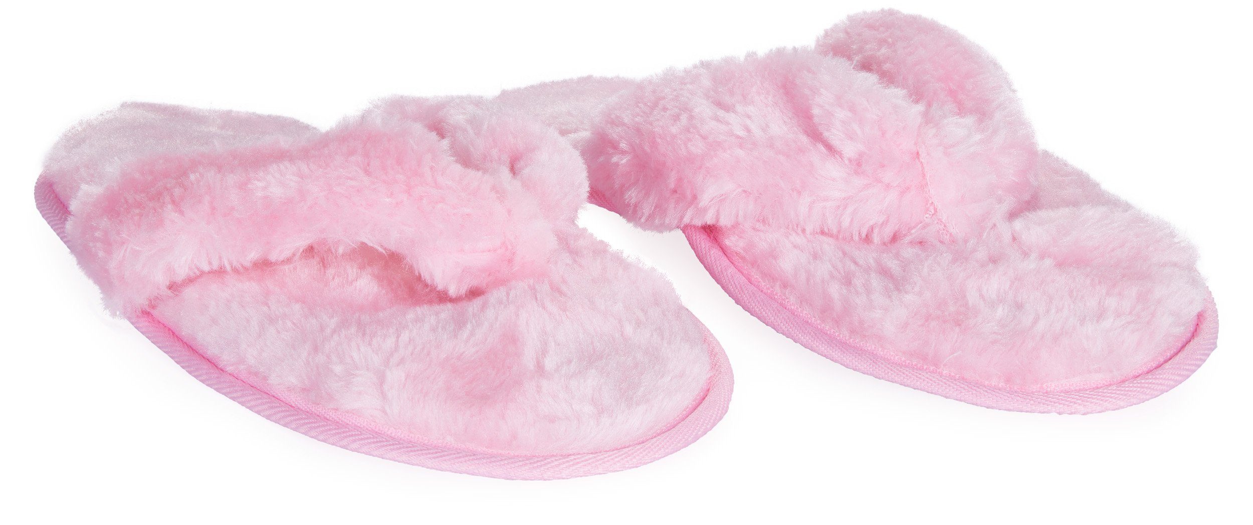 BRUBAKER Körperpflege-Set Bade- und Dusch Set, 6-tlg., Geschenkset mit rosa Plüsch Slipper, Rosen Jasmin Eukalyptus Duft