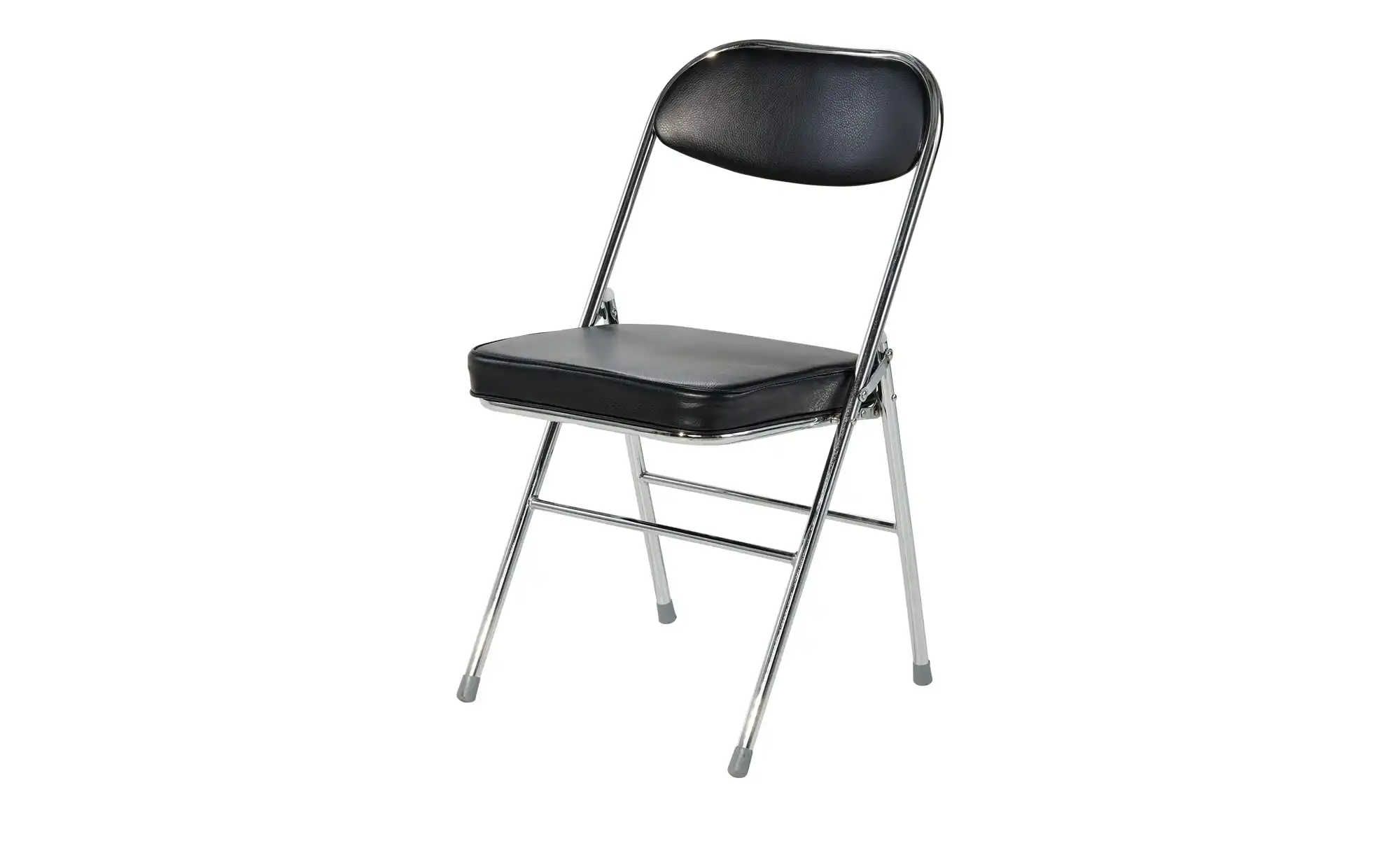 Klappstuhl Kunstleder Chrom