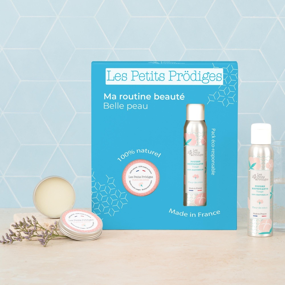 Les Petits Prödiges Coffret Fête des Mères Poudre nettoyante visage et baume multi-usages