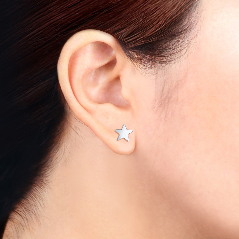 Elli Elli Boucles d'Oreilles Femmes Earcuff Clous d'oreilles Astro Étoiles Demi-lune e Boucles d'oreilles