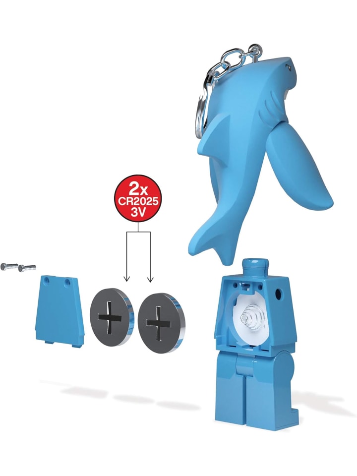 LEGO Schlüsselanhänger mit LED-Taschenlampe Spielzeuggeschenke in Blau günstig kaufen 76