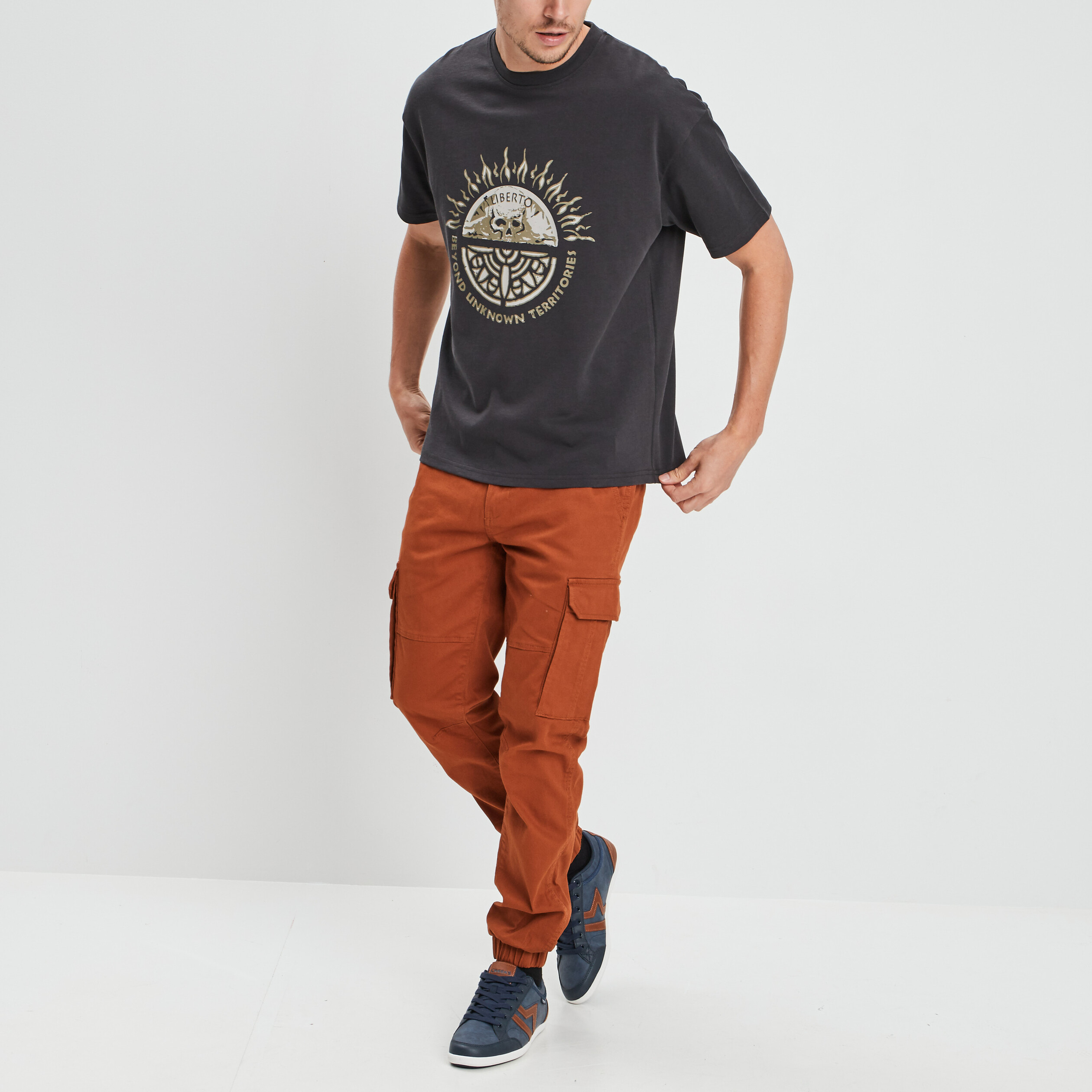 T-shirt Liberto gris foncé homme | La Halle