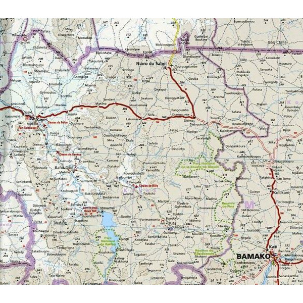 Westafrika - Sahel 1 : 2 200 000 - Straßenkarte