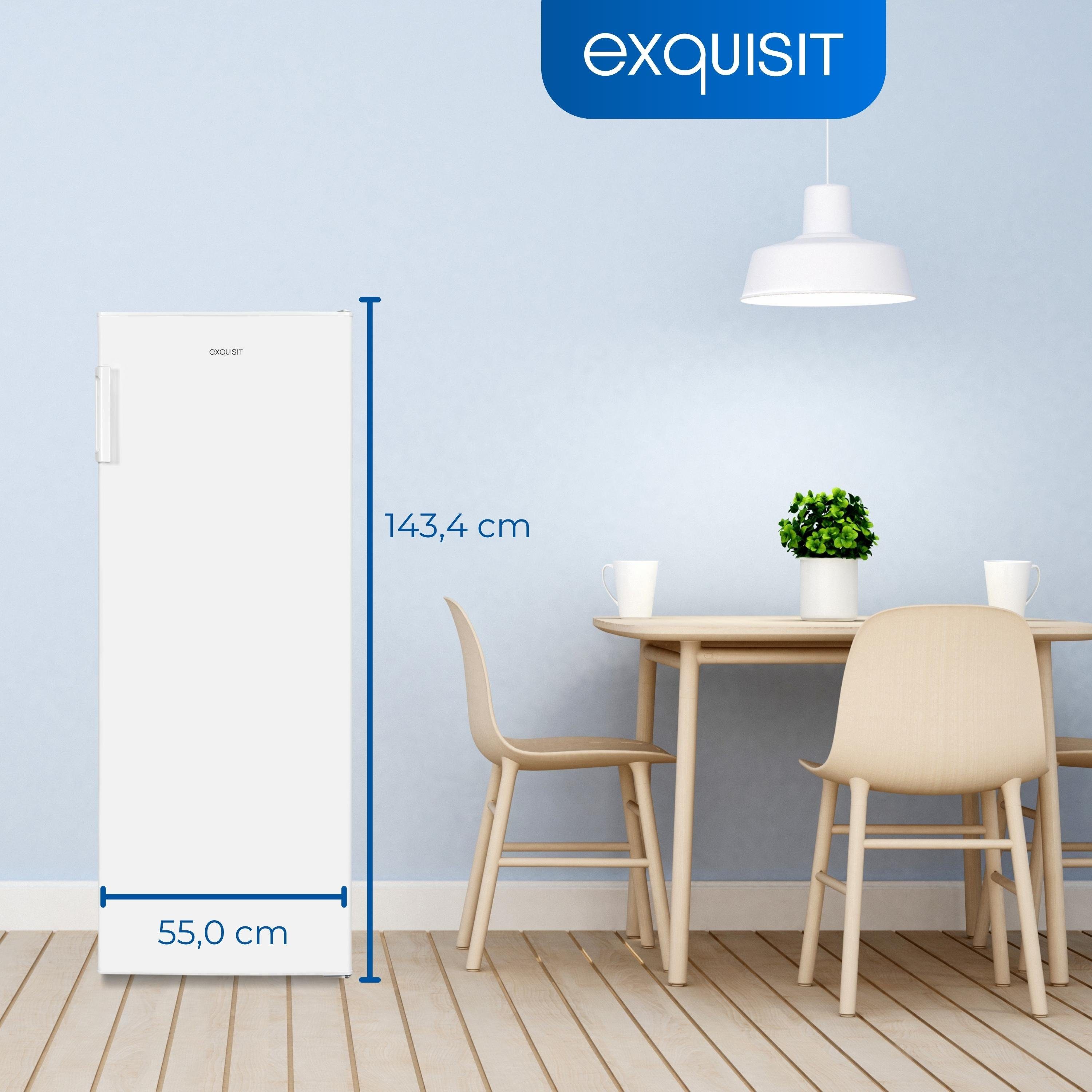 exquisit Gefrierschrank GS5230-H-040D, 142.6 cm hoch, 54.4 cm breit, 4* Gefrieren, Türanschlag wechselbar, Temperraturregelung