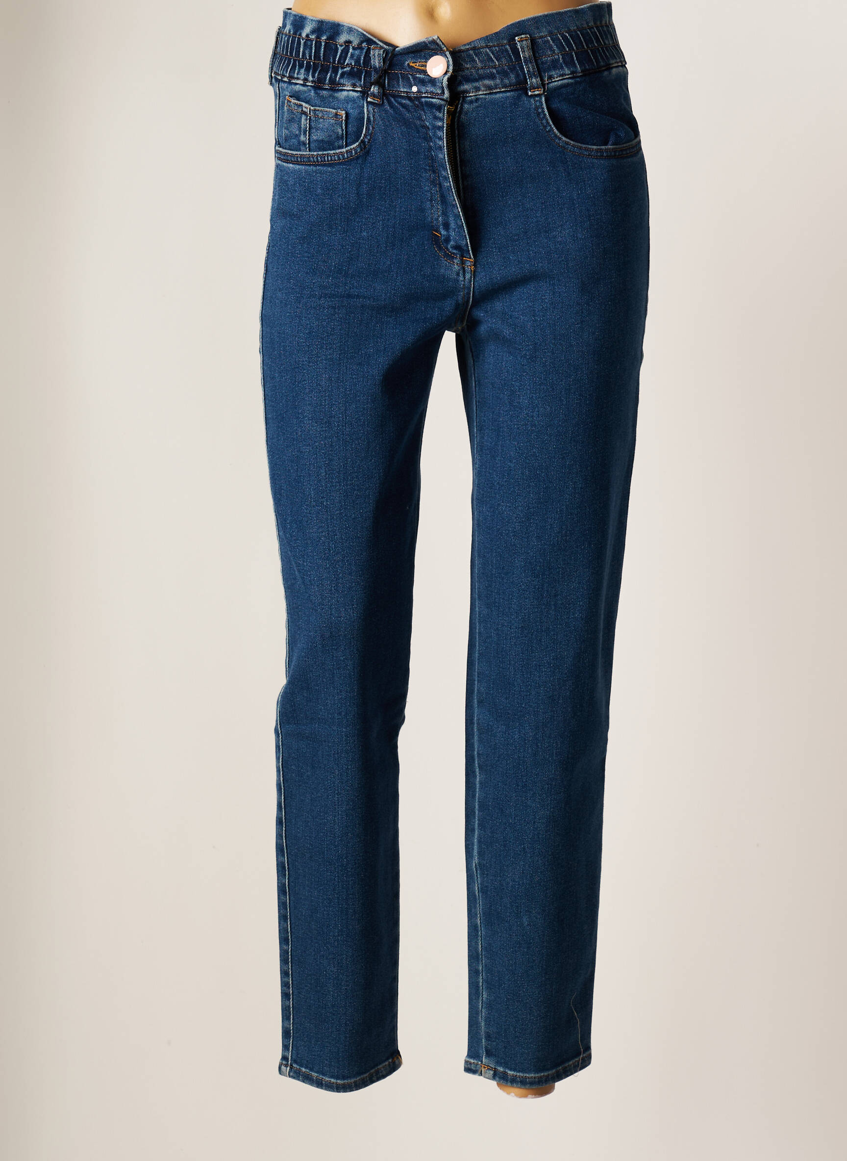 East Drive Jeans Coupe Slim Femme couleur bleu