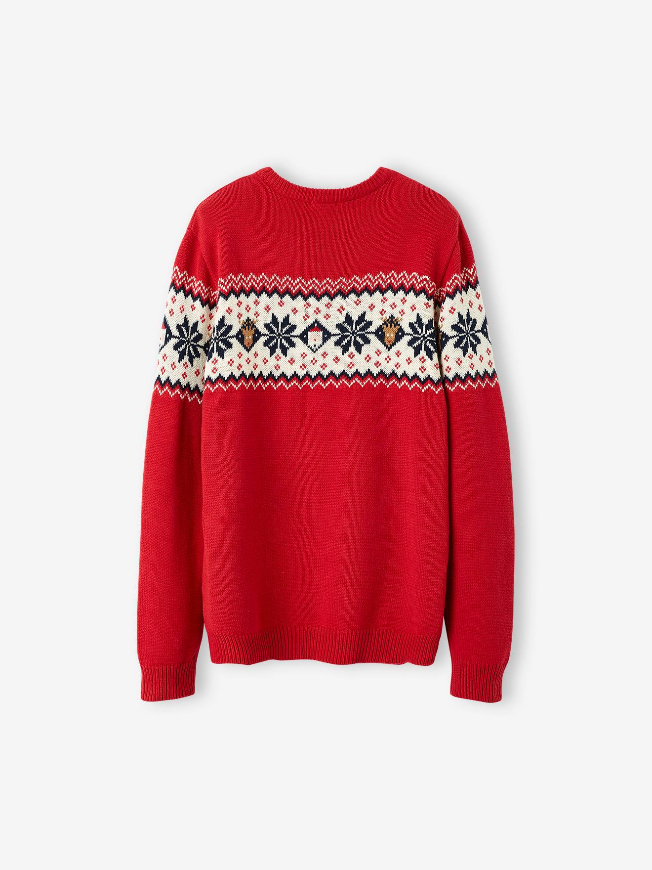 Vertbaudet Eltern Weihnachts-Pullover Capsule Collection FAMILIE Oeko-Tex - tannengrün