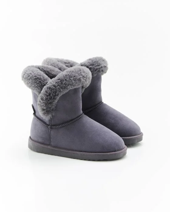 Chaussons bottines imitation fourrure Thermolactyl