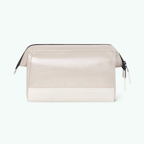 Rue Saint-Michel iridescent beige toiletry bag