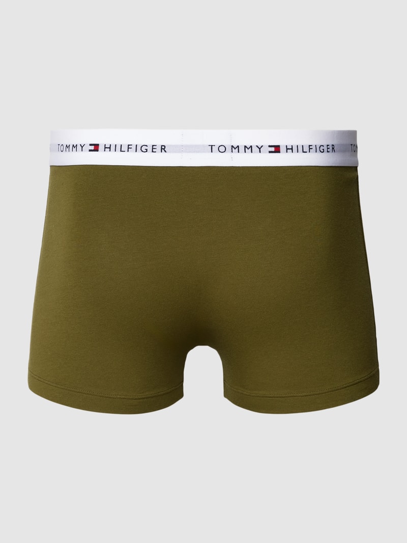 Trunks mit Label-Stitching im 3er-Pack in olivgrün