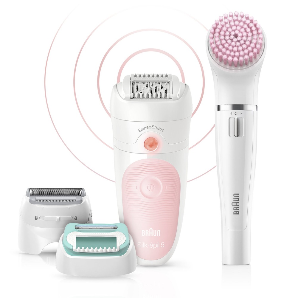 braun Braun Silk-épil Beauty Set 5 4-En-1 - Épilateur Électrique Sans Fil Wet & Dry Epilateur Electrique