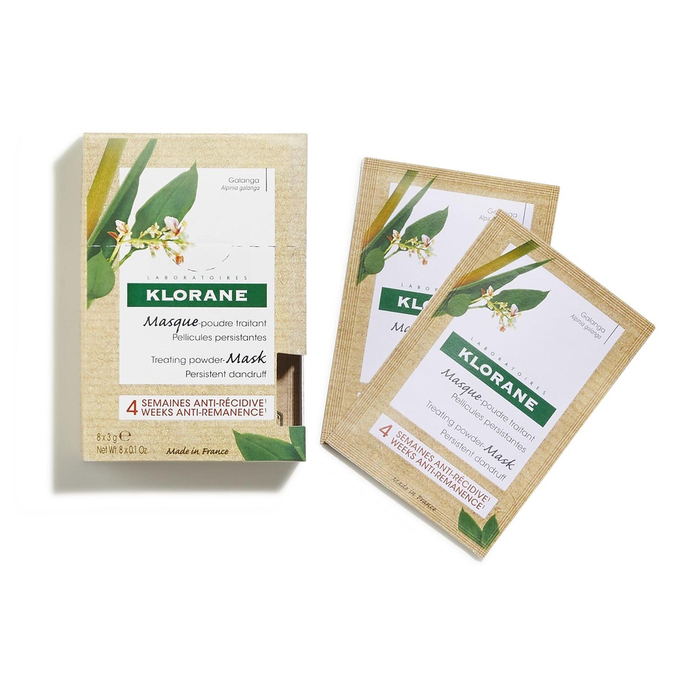 Klorane Klorane — Masque-Poudre Traitant Antipel liculaire au Galanga 8 u Masque poudre