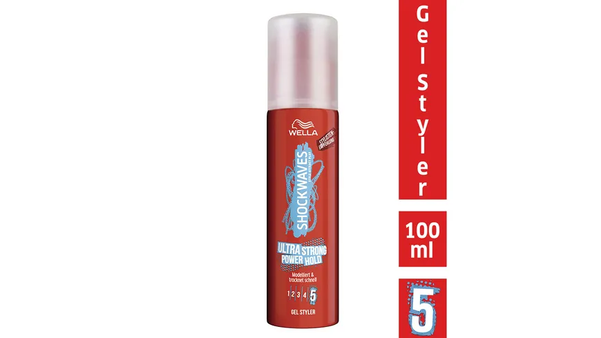 WELLA Shockwaves Ultra Strong Power Hold Gel Styler 100 ml