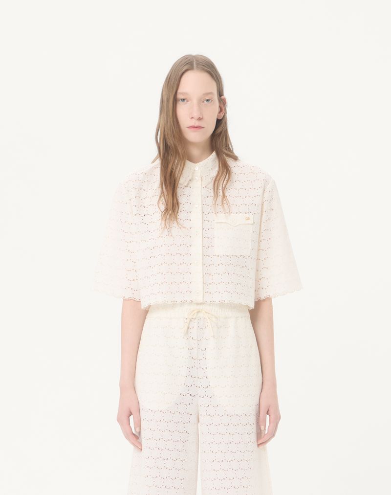 Camisa Micro Algodão Fleurs A Jour