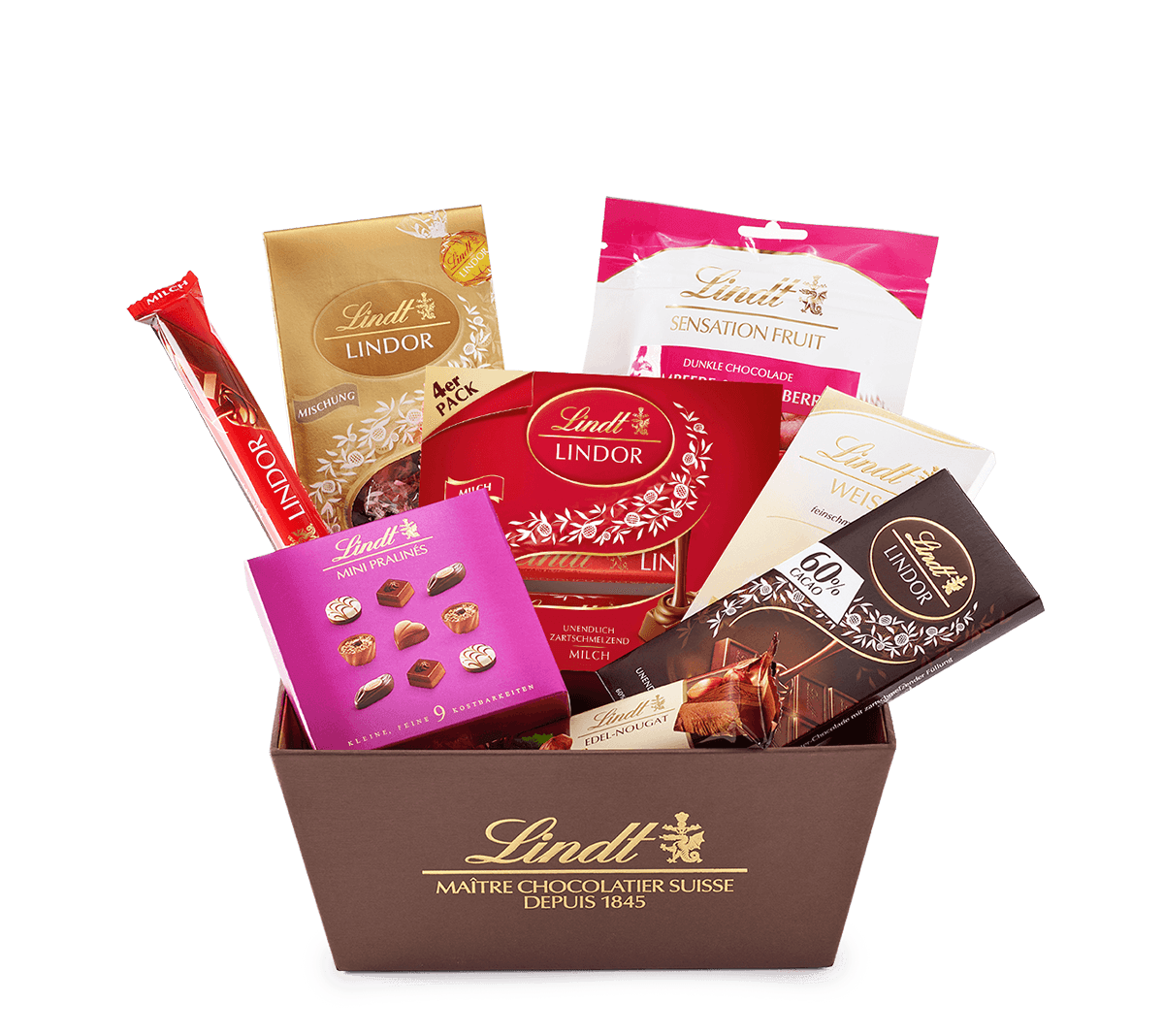 Lindt Klassiker Geschenkkorb, 719g