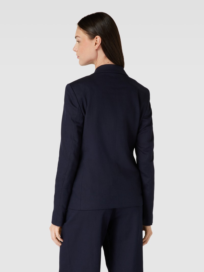 Blazer mit Reverskragen in marineblau
