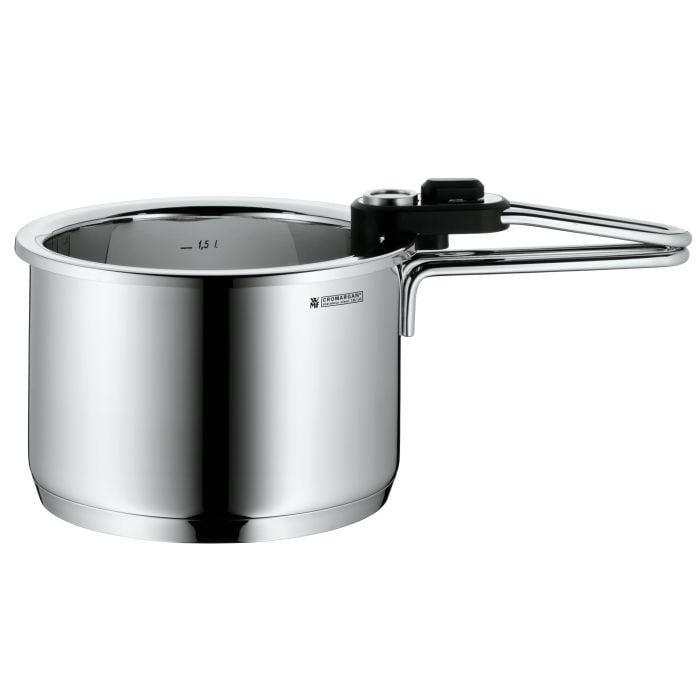 Simmertopf mit Temperaturanzeige und Einsatz, 18 cm
