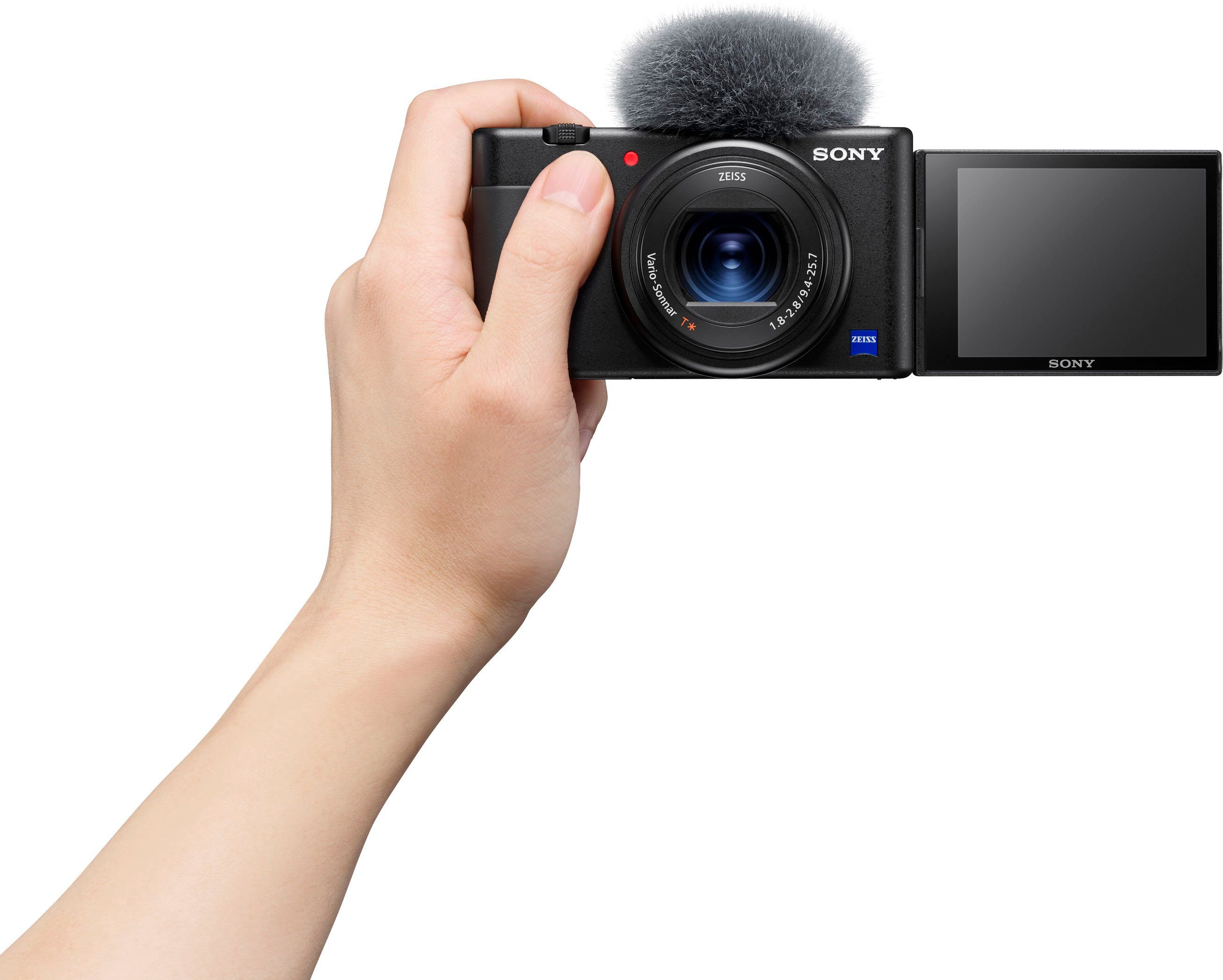 Sony Vlog-Kamera ZV-1 Kompaktkamera (20,1 MP, Bluetooth, WLAN (WiFi)
