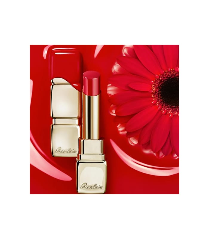 Guerlain-KISSKISS SHINE BLOOM-Rouge brillant 95% d'ingrédients d'origine naturelle*