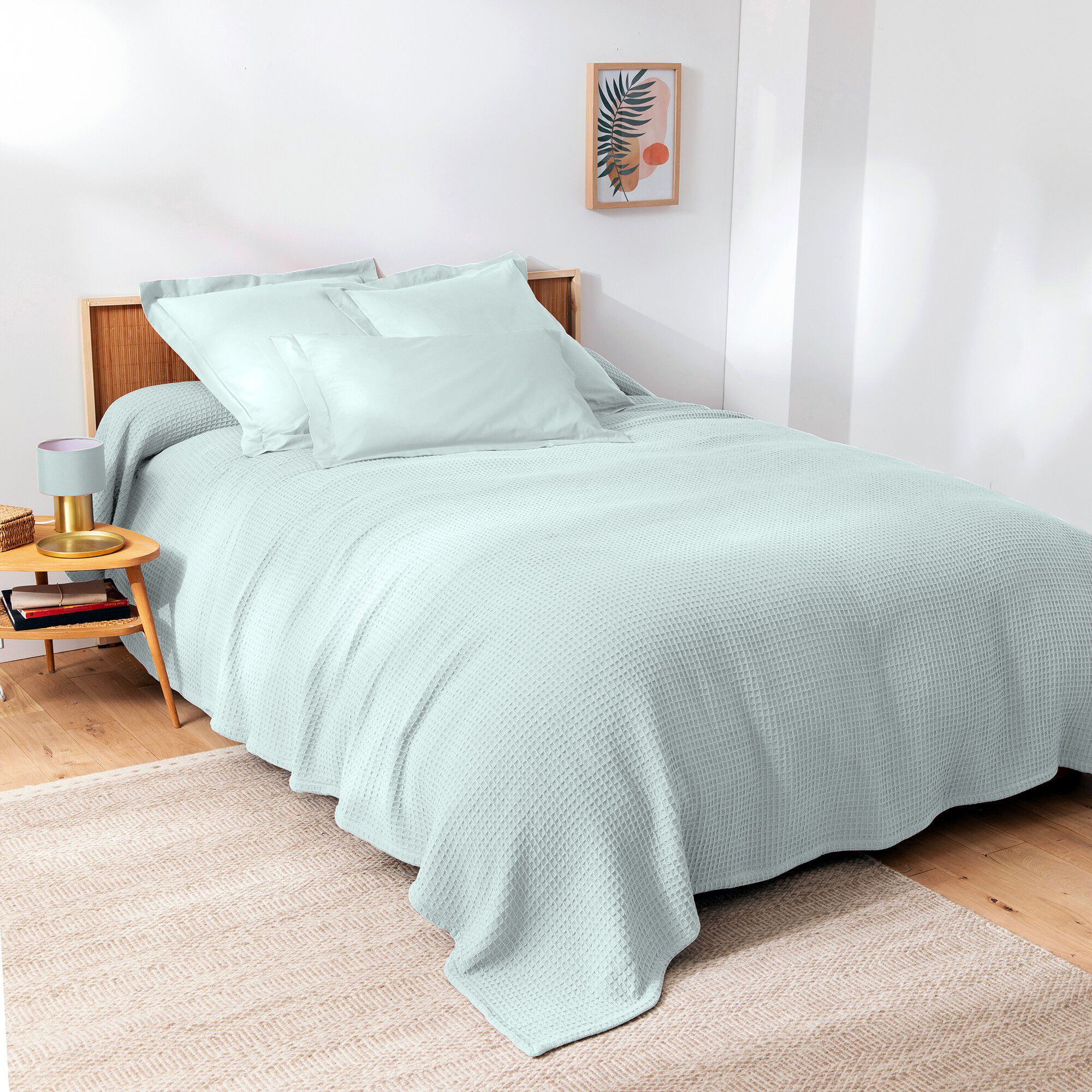 Couverture climatisante nid d'abeille