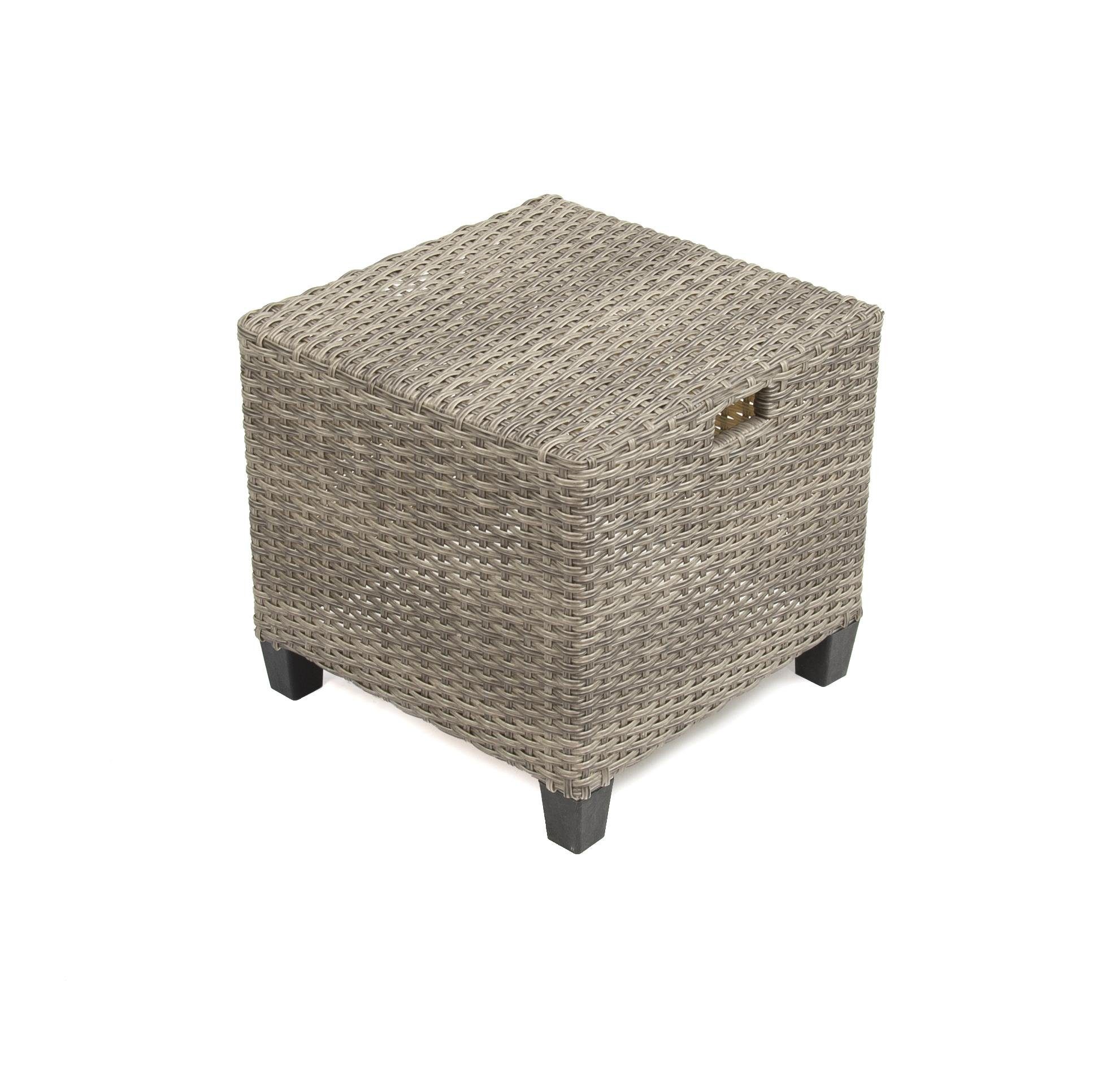 bellavista - Home&Garden® Loungeset Rattan Gartenmöbel Dininglounge Set Madeira II grau, (Set, 6-tlg)