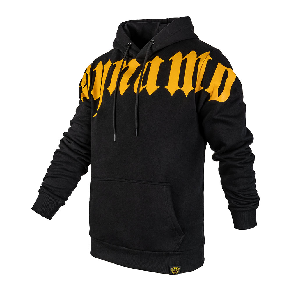 Herren Kapuzensweater PATTERN DYNAMO schwarz-gelb