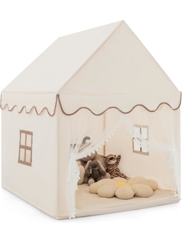 COSTWAY Spielhaus in Beige günstig kaufen 120 cm