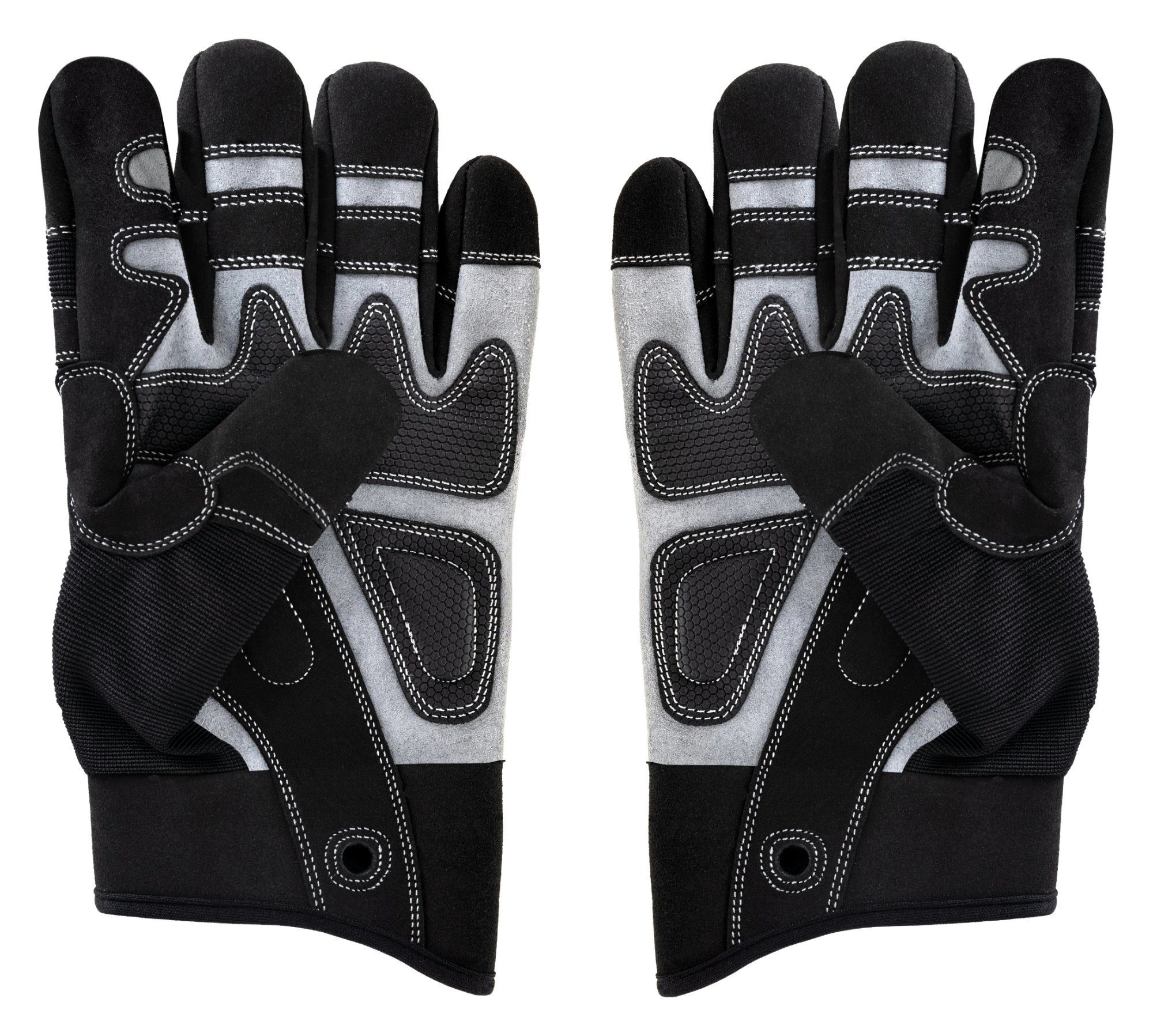 Stagecaptain Arbeitshandschuh-Set Rigger Handschuhe - Größe L Innenfläche aus Kunstleder
