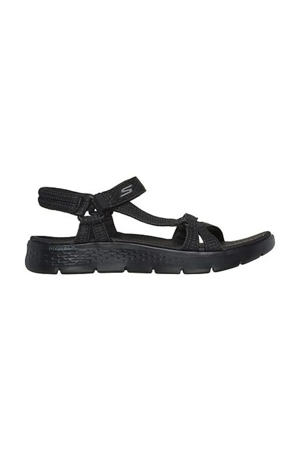 SKECHERS  Sandalette - Schwarz - Flacher Absatz
