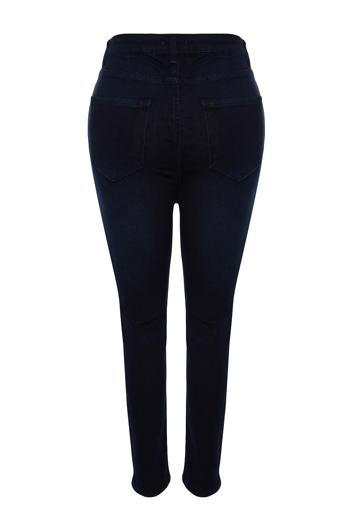 Trendyol Curve  Dunkelblaue Skinny Jeans mit hoher Taille