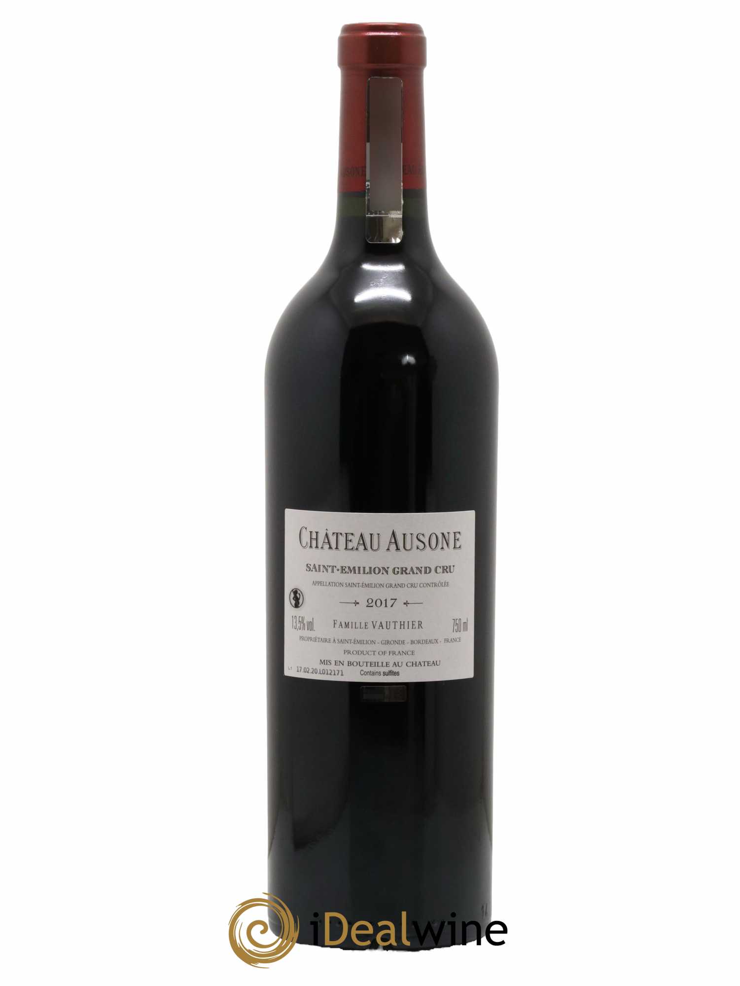 Château Ausone 1er Grand Cru Classé A  2017 - Lot de 1 Bouteille
