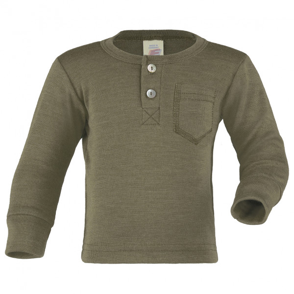 Engel - Baby Shirt mit Knopfleiste - Merinoshirt