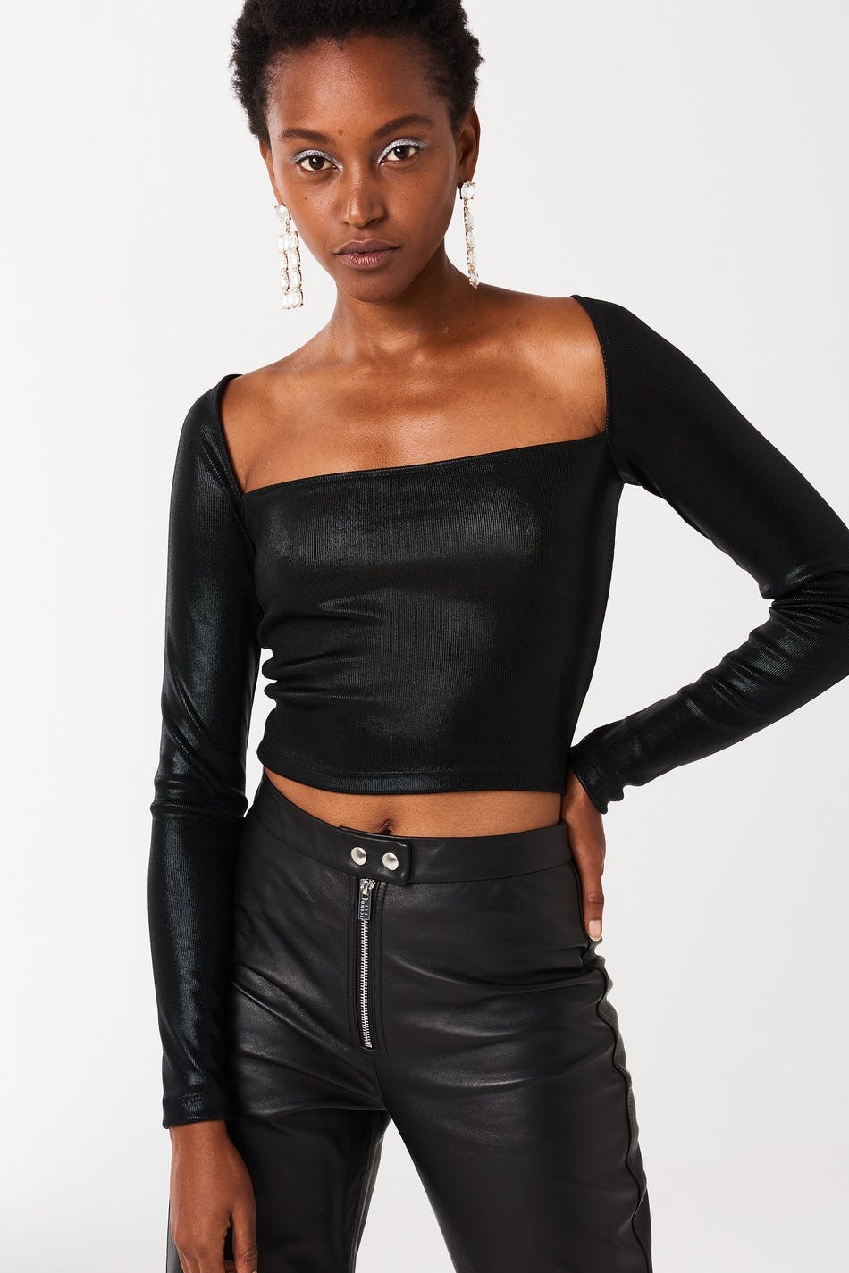 Iris cropped top
