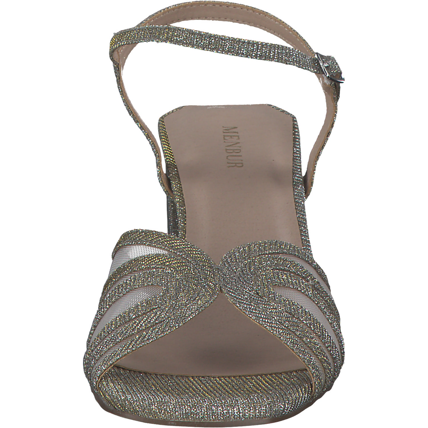 Menbur 24156, Plateau-Sandaletten, Damen, grey