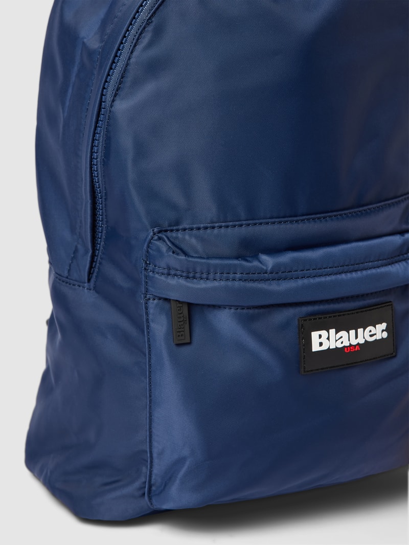 Rucksack mit Label-Patch Modell 'EASY' in marineblau